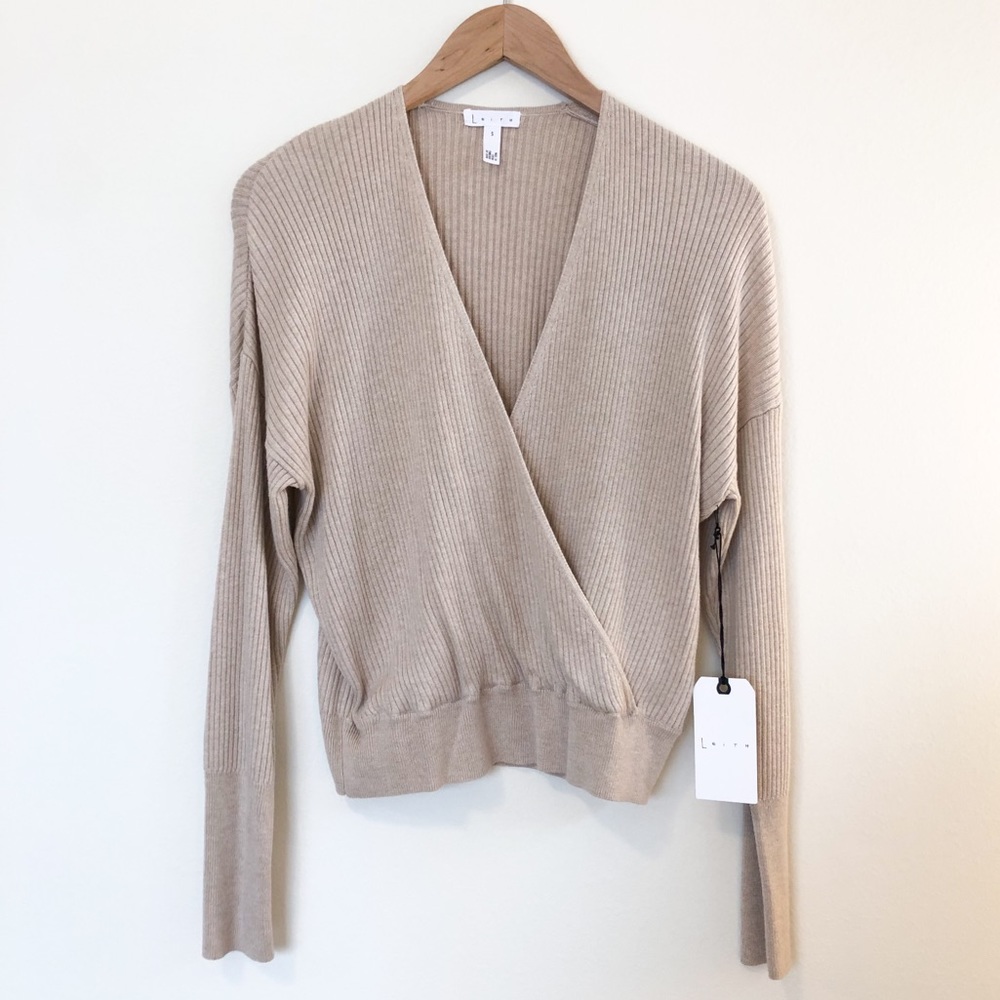 Leith | Rib Wrap Sweater - Picture 3 of 8